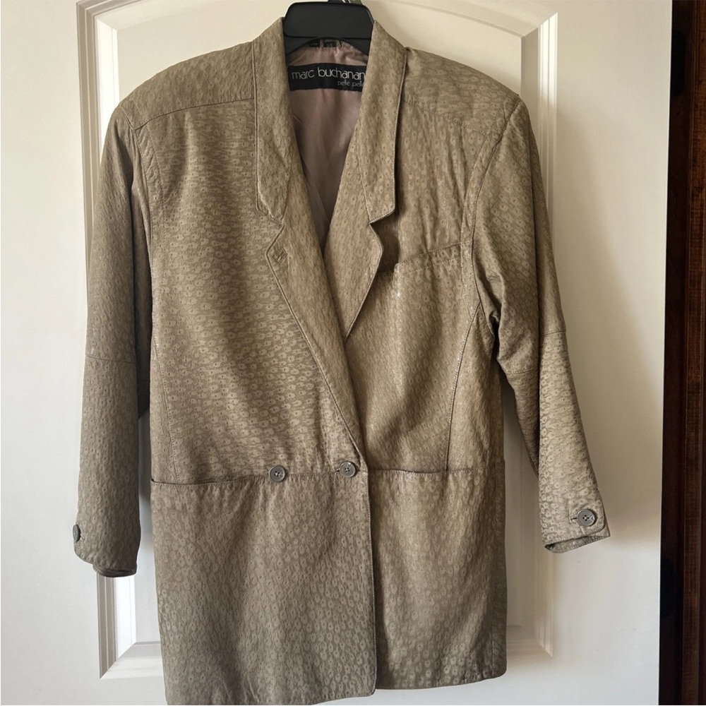 Vintage  Marc Buchanan Pella Pella Blazer Tan Women's Jacket size Med